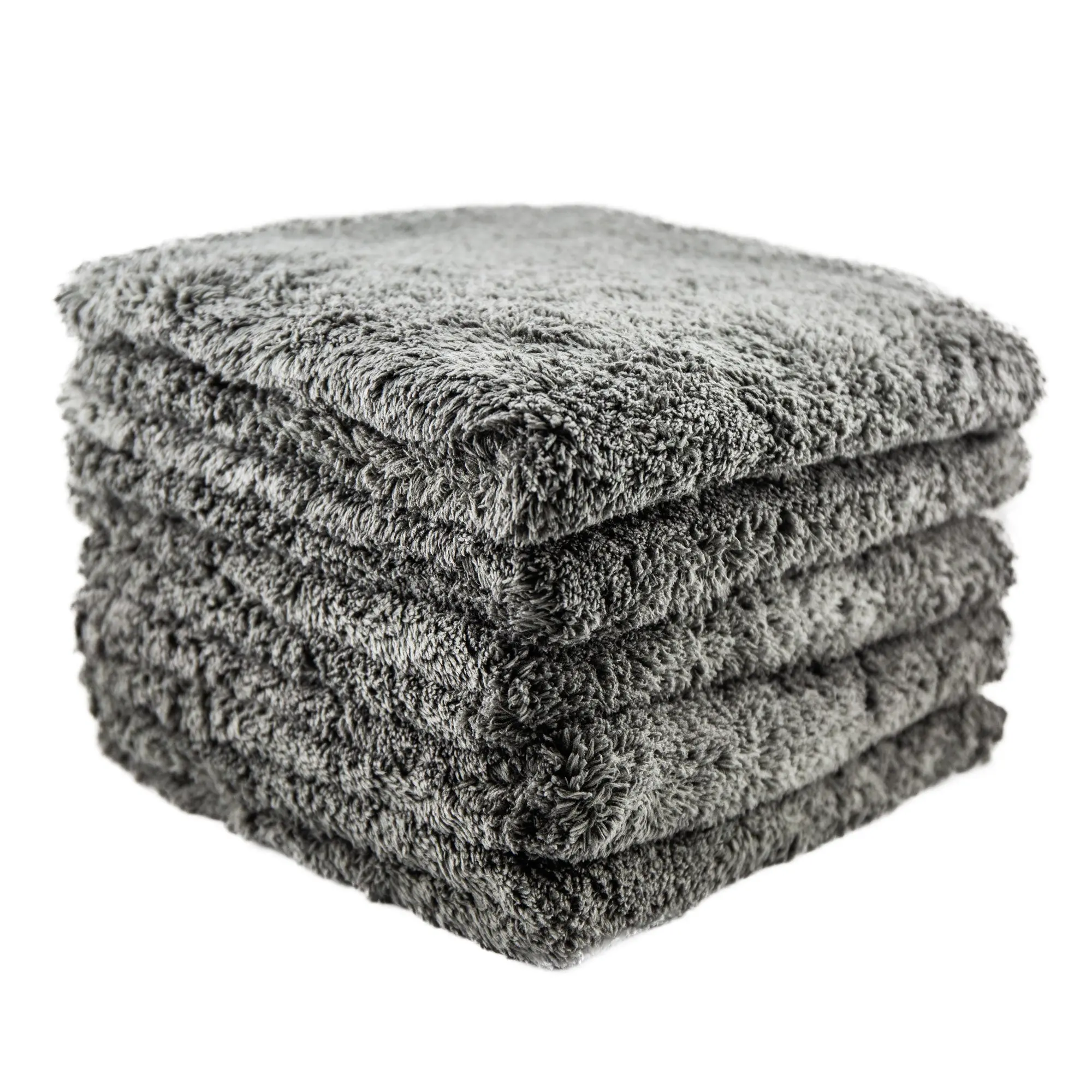 AegisPlush™ 500 (5-Pack - 16in x 16in) Super Absorbent Ultra-Soft Coral Velvet Towel 500 GSM Edgeless for Paint Glass Chrome & Interior Cleaning