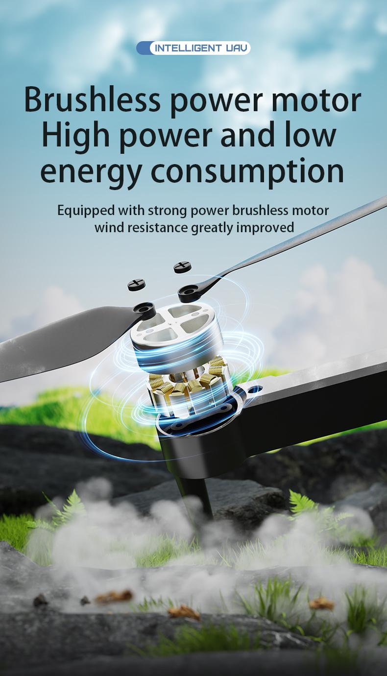 2026 M8 Pro Drone – 4K EIS Camera, GPS & 5G WiFi FPV, Brushless Motor, Optical Flow Hover, Smart Obstacle Avoidance, Auto Return, 360° Stunt Roll, Dual Batteries Included
