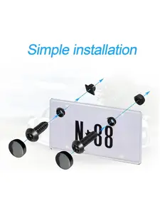 License plate screw set - Screws and nuts for installing vehicle license plates