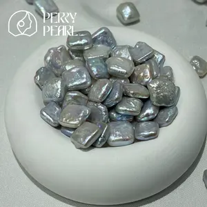 【Square】-3-4 pieces - 10-12mm Square-shaped pearl