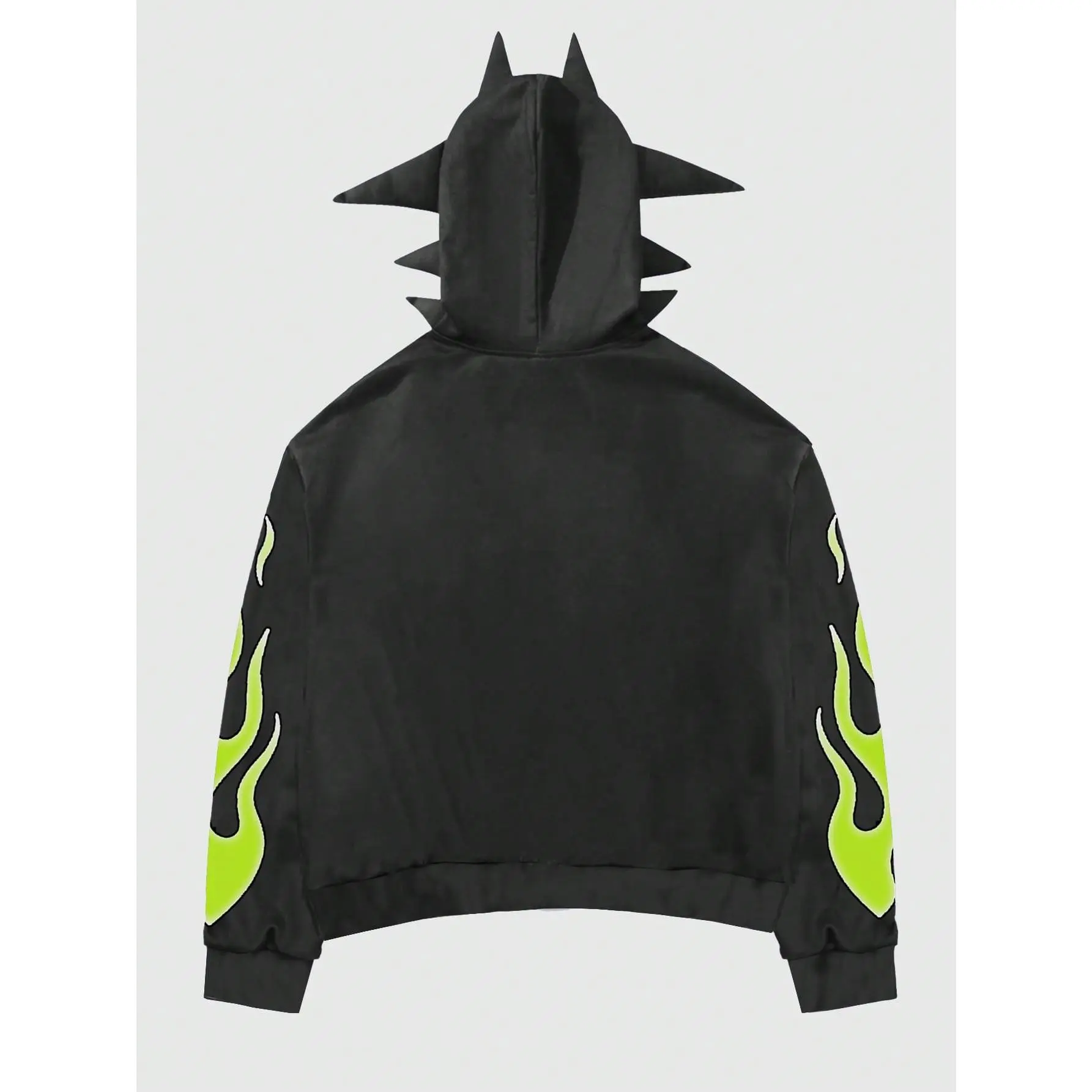 Men's Y2k Graphic Zip Up Hoodie Sweatshirt Gothic Long Sleeve
