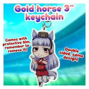 Gold ship 3" Acrylic Keychain - Double Sided Design with Protective Film - Anime Collectible Accessory