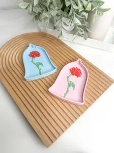 Forever Rose Tray Trinket Desk Organizer For Crafts & Teachers Organize Small Parts Paper Clips Beads Rhinestones Charms & Jewelry Pieces