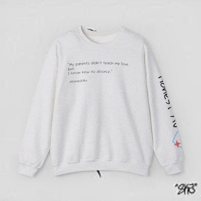HonestAv Crewneck Sweater Sweatshirts Womenswear Hoodie Pullover Cotton Polyester