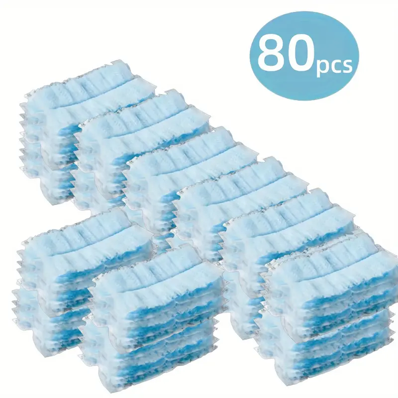 80PCS Multi-Purpose Electrostatic Dust Cloth Refills, Disposable PP Static Dusting Sheets with 360° Coverage, Compatible with Most Duster Handles, Ideal for Home Car Electronics Deep Cleaning, Cleaning Supplies, Wiping Cloth, Electrostatic Duster Cloths