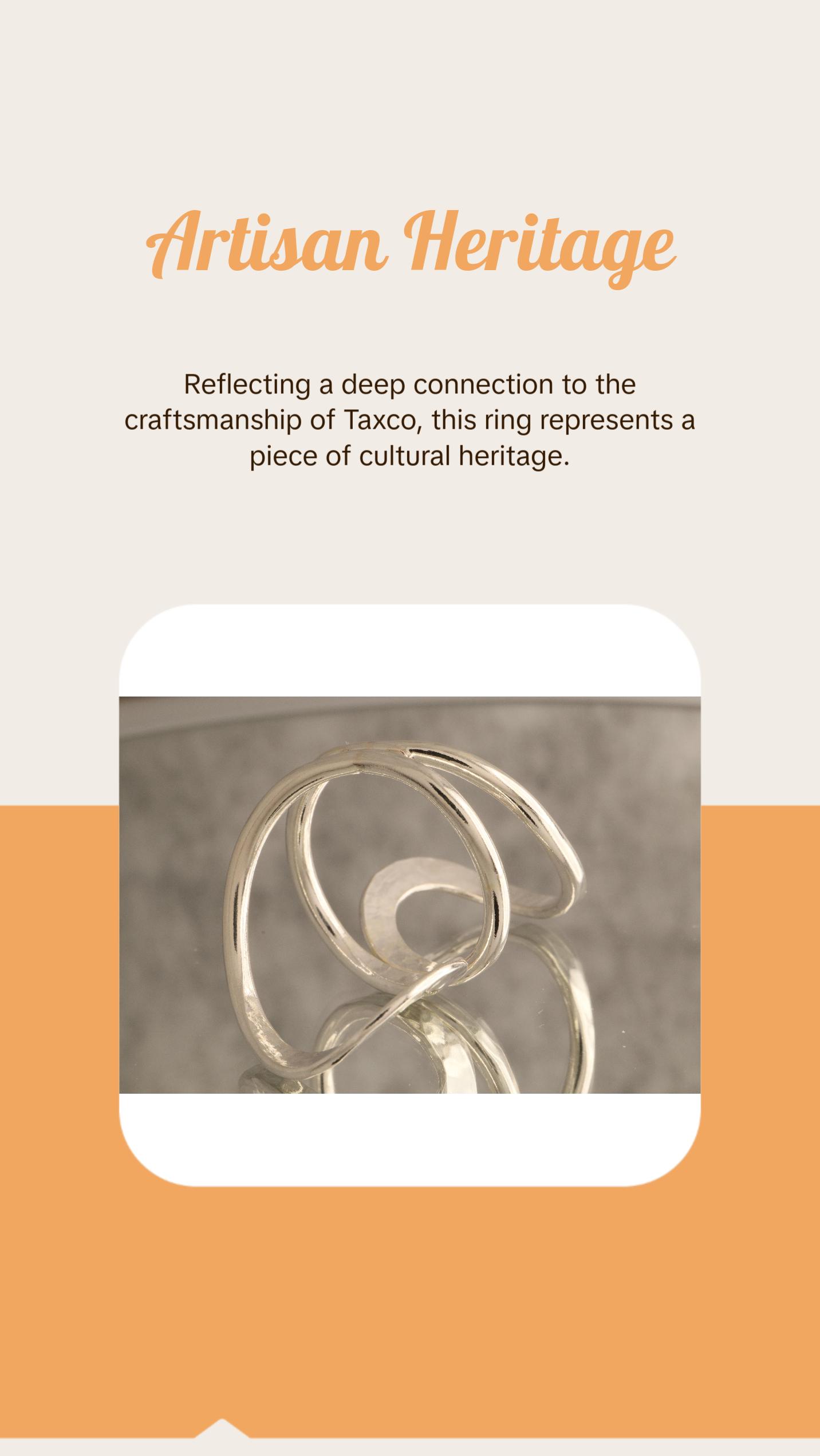 Spiral Flow - Over 8 Grams Of 925 Sterling Silver Statement Ring