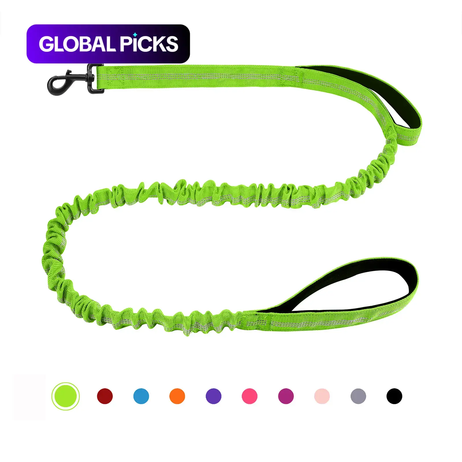 Bungee Dog Leash, Puppy Leash, No-Tangle, Heavy-Duty Dog Leash with Shock Absorption, Comfortable Training Leash for Dogs, Valentine's Day Gift #GLOBAL PICKS