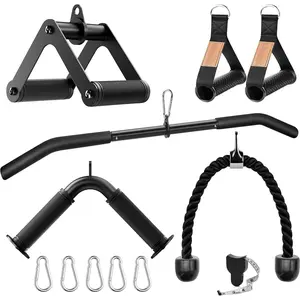 Machine Attachment Set LAT Pulldown Attachments , Machine Accessories for  Gym Weight Workout 5 count