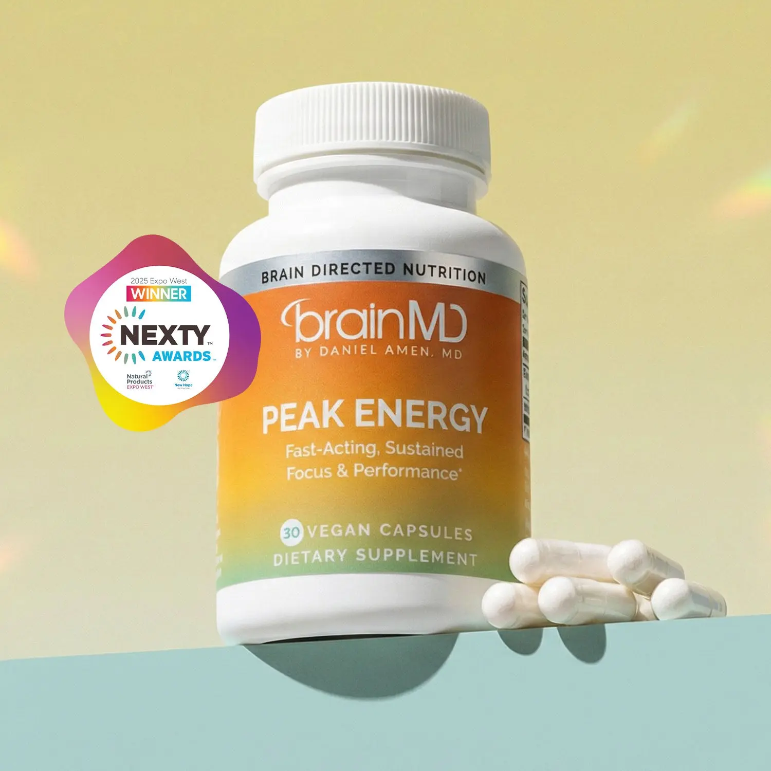 Peak Energy by BrainMD | Capsules or Powder | Fast-Acting, Sustained Focus & Performance Peak Energy by BrainMD | Capsules or Powder | Fast-Acting, Sustained Focus & Performance