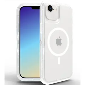 Entronix Case for iPhone 16E [Magnetic-Compatible] - Triple-Layer Clear Heavy Duty Cover Protection Protective Wireless Dustproof Handle Smartphone