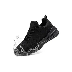 Men's Non Slip Work Shoes Slip On Water Resistant Walking Sneakers Zapatos Trabajo Waterproof Food Service Chef Kitchen Athletic Trainer Training Runner