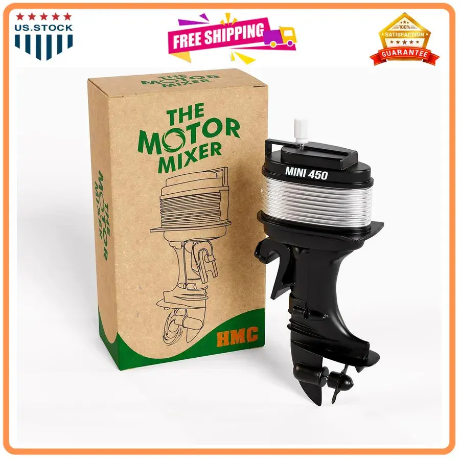 HMC Motor Mixer Fun Boat Coffee Stirrer Wind-Up Drink Mixer