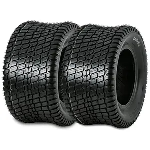 20x10.00-8 Lawn Mower Tires Set of 2, 4 Ply Tubeless Turf Tires 20/10.00-8, 1190 LBS Capacity for Garden Tractor & Cart, NOT for Highway Service