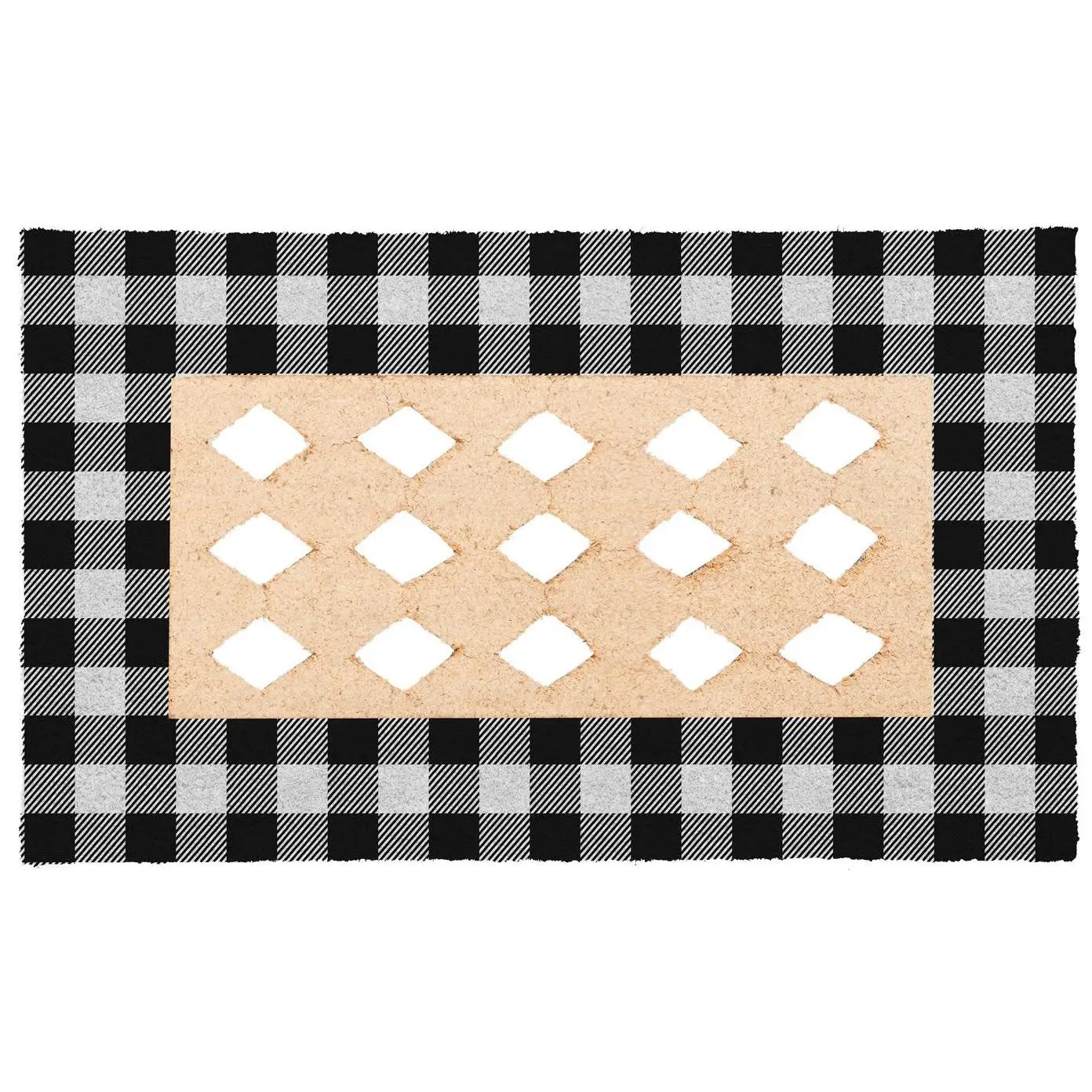 Buffalo Check Coir Sassafras Mat Tray