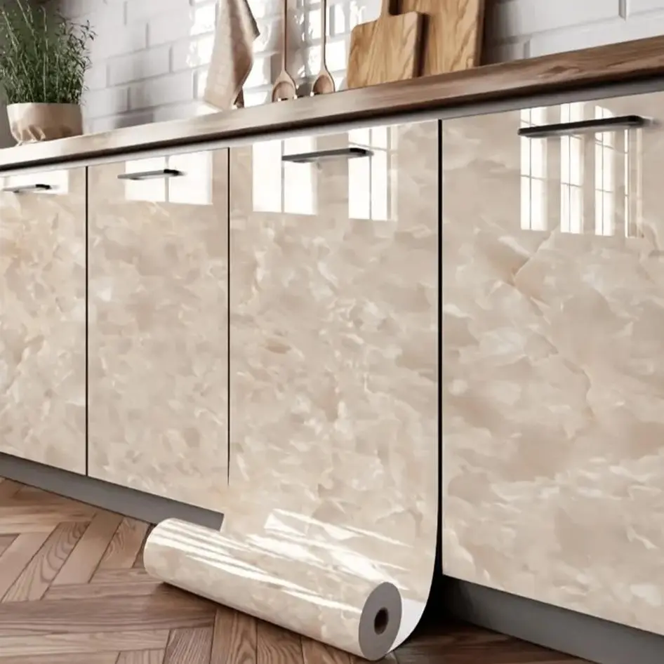 Marble Pattern Wallpaper, Peel and Stick Wallpaper, Self Stick Wallpaper, Countertops for Kitchen Counter, Marble Sticker for Table, Bathroom Countertop Covers, Desk Vinyl Wrap, Marble Backsplash Wallpaper