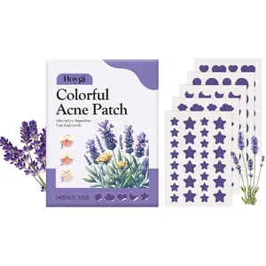 Pimple Patches for Face, Hydrocolloid Acne Patches, Cute Star/Moon/Heart/Cloud/Sun Zit Covers, Purple Colorful Spot Stickers with Tea Tree,Hyaluronic Acid & Calendula Oil 140 Count Skincare Skin Repair