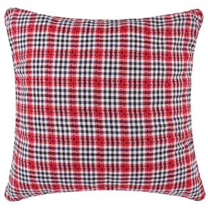 Americana Red Navy Stitched Pillow