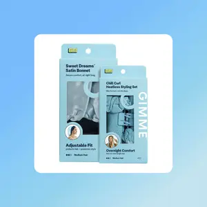 Gimme Beauty Curling + Sleep Duo | Heatless Curl Styling Set & Satin Sleep Bonnet | No-Heat Overnight Curls for Fine, Medium & Thick Hair