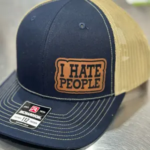 I h ate people patch hat