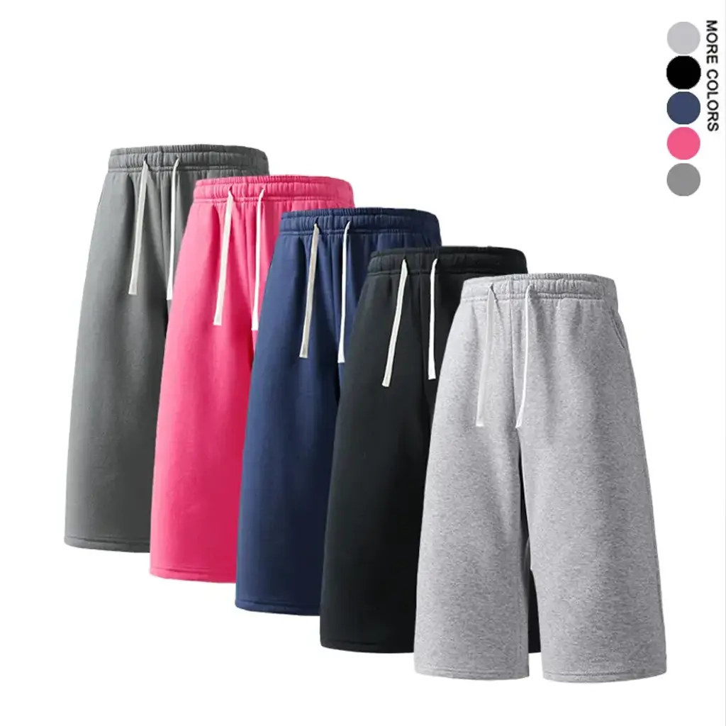 Men's 3/4 sweatpants Sports Shorts Breathable Quick Dry Running Workout Shorts Cropped Casual Activewear for Gym Training Spring Summer Menswear Trouser Tropical Operator Beige Plain