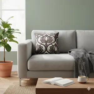 Vintage Embossed Velvet Pillow Cover, Soft Plush Cushion Case for Living Room & Bedroom, Versatile Decorative Throw (no Insert)