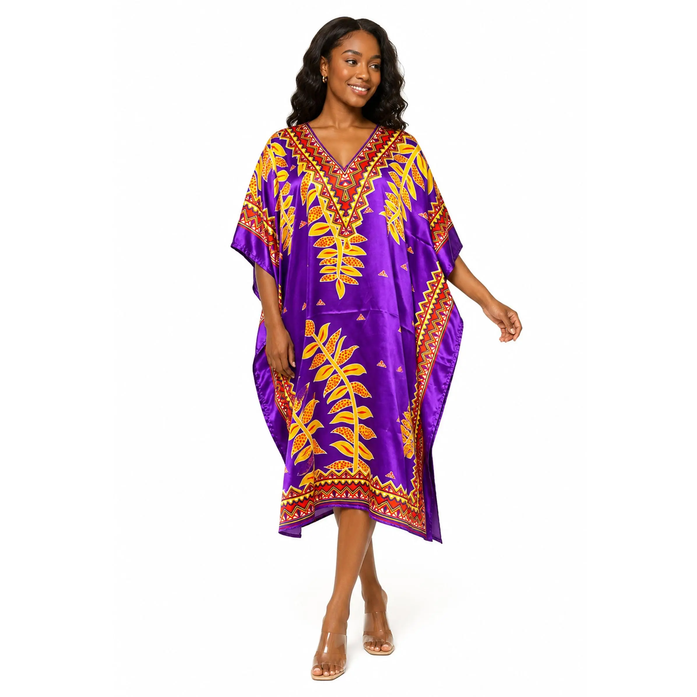 Silky Short Caftan