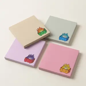 Dumpster Fire Theme Sticky Notes Set, Cartoon Adhesive Note Pads for School & Office Use, Ideal Gifts for Students & Teachers