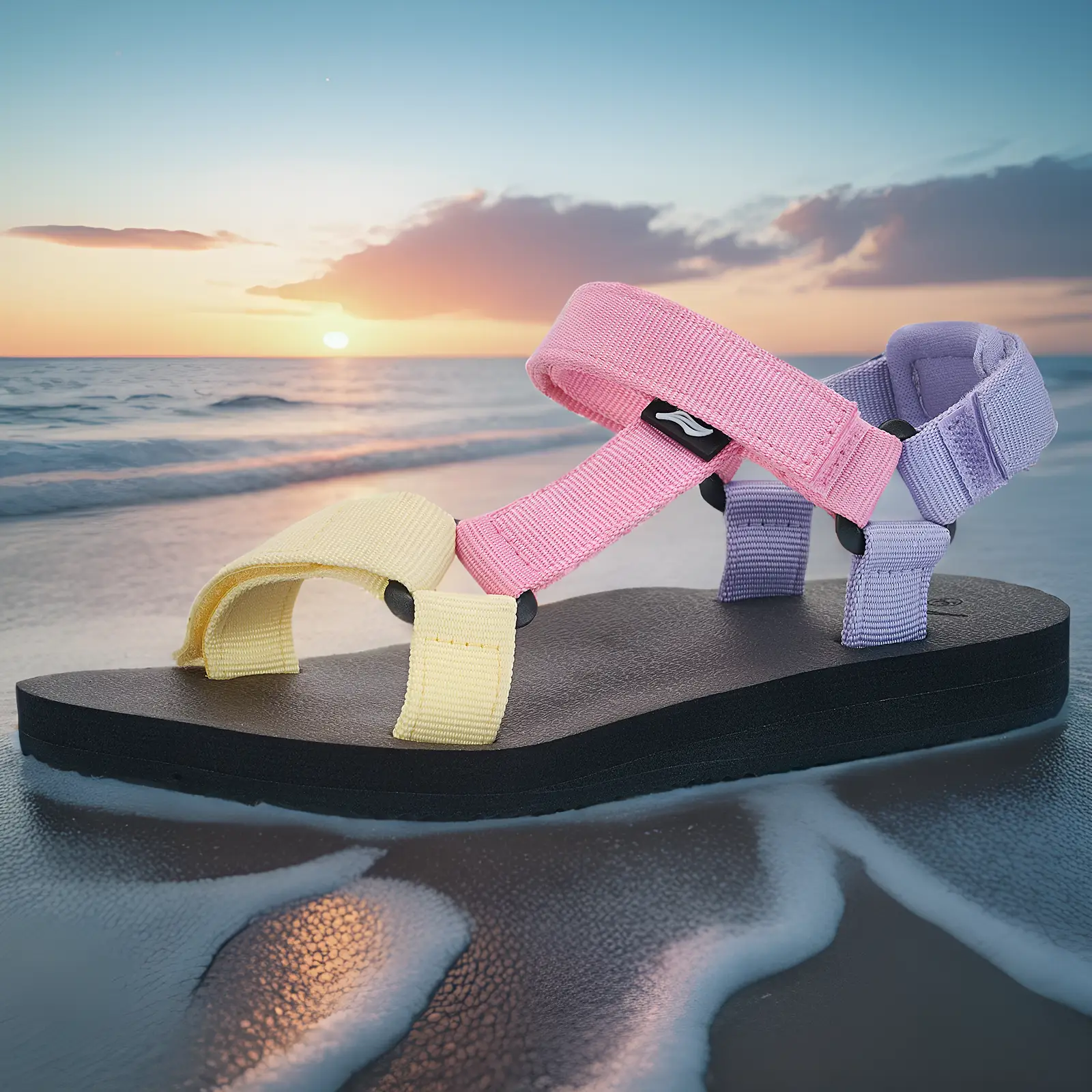 Kids Hiking Sandals Boys Girls Yoga Mat Insole Comfortable Walking Water Sandals With Arch Support for Beach Travel Athletic