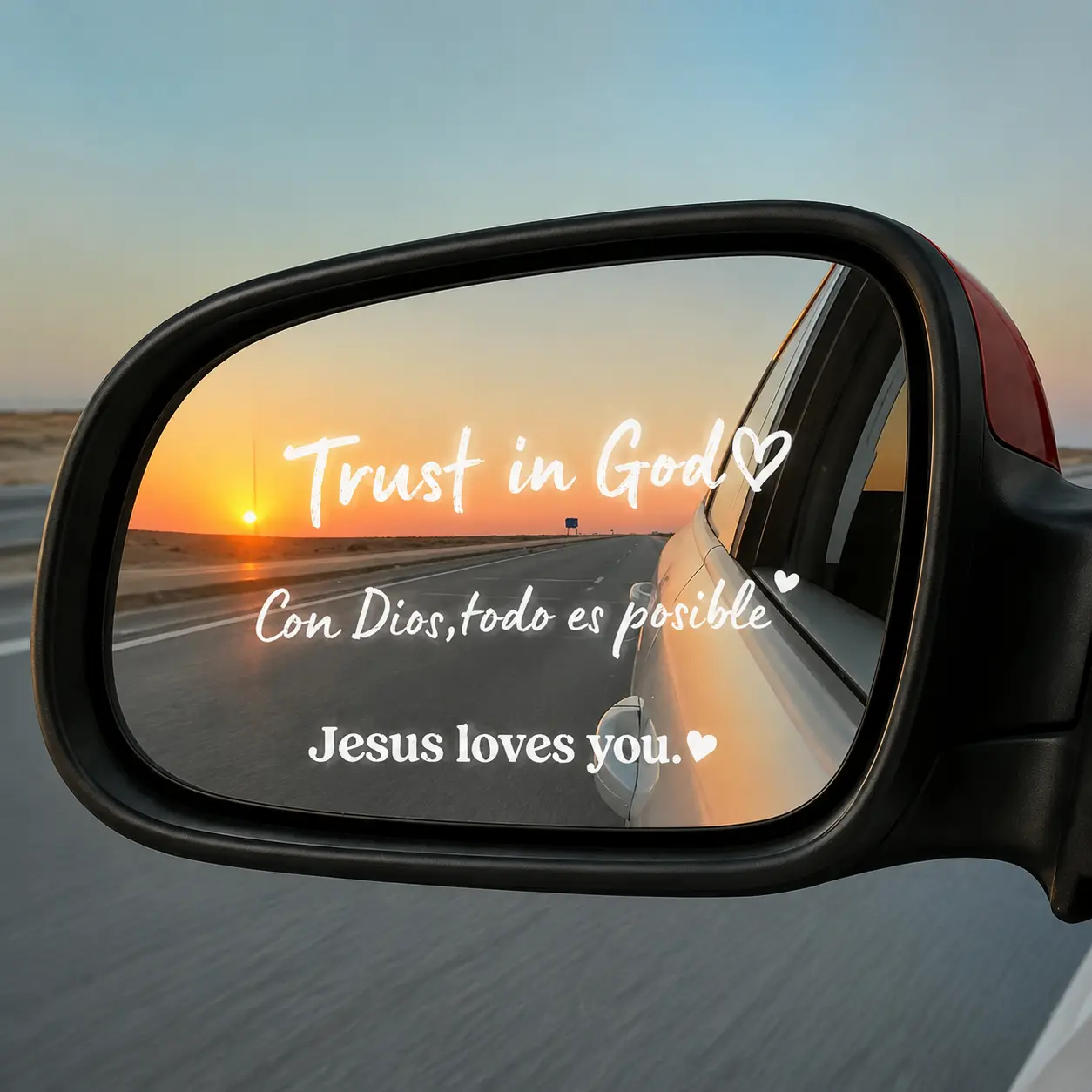 Christian Faith Waterproof Die Cut Vinyl Stickers for Car Tumbler Home Decor, Con Dios Todo Es Posible Jesus Loves You Trust in God English Spanish, Multi Style Multi Pack for Journal Covers Bathroom Mirrors
