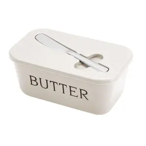 1PC High Quality Plastic Butter Dish and Knife Set, Food-Grade Butter Bowl Ideal for Home Restaurant Use, Convenient Multi-Purpose Serving Tray