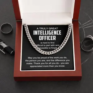 Intelligence Officer Necklace, Gift for Intelligence Officer, Thank You Intelligence Officer, Appreciation for Intelligence Officer