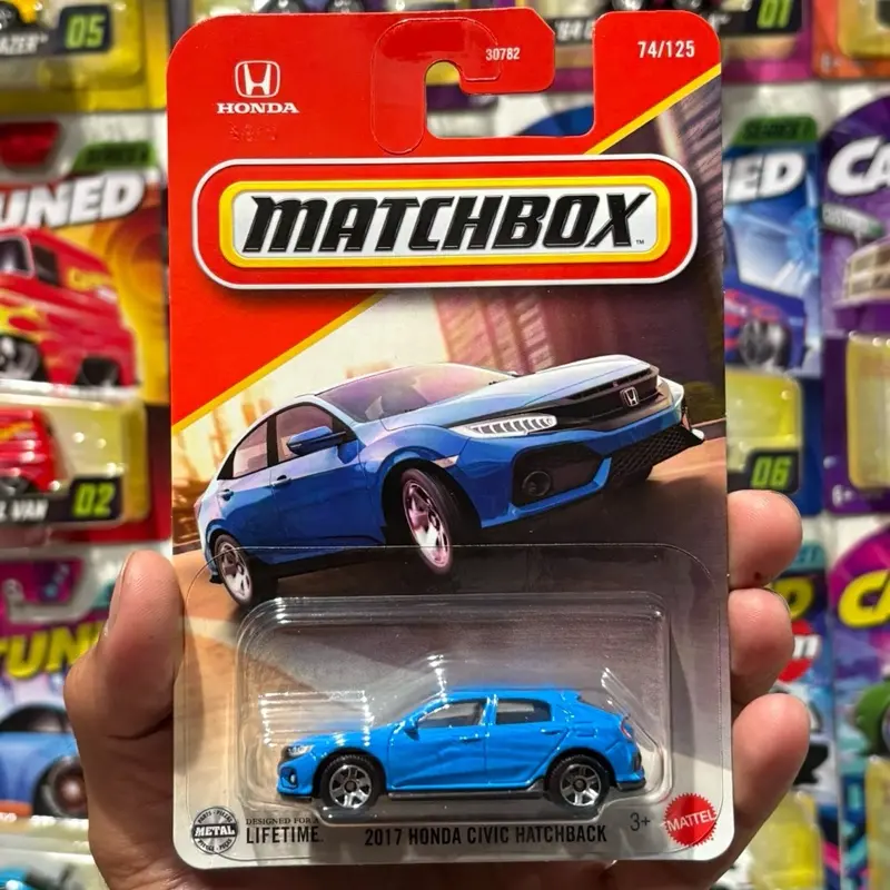 Mbox 2017 Honda Civic hatchback diecast car 1:64 scale