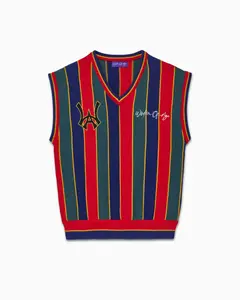 V-Neck Sweater Vest – Multicolor