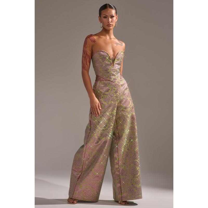 TIME AND TIME AGAIN RHINESTONE TROUSER