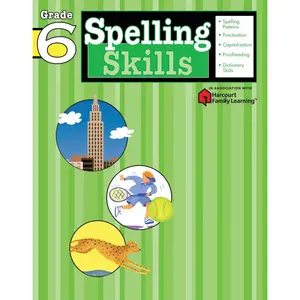 Spelling Skills: Grade 6 (Flash Kids Harcourt Family Learning) by Flash Kids Editors [Paperback Book]