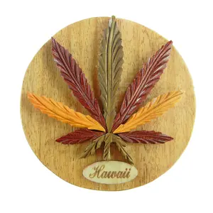 Circle Cannabis Leaf Puzzle Box