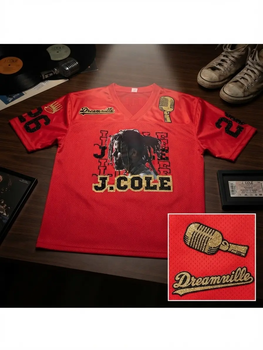 JCOLE2026 Jersey Mixed Mesh Shirt Football Jersey GIFT FOR FANS