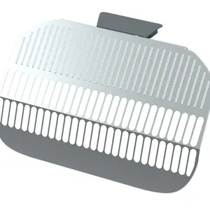 Cat Litter Box CB01 Accessories: Stainless Steel Sand Guard, Gray, Large Aperture, Suitable for Rectangular Shape