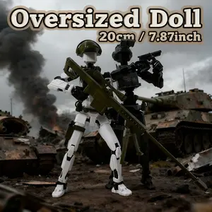 T13 Action Figure 20cm/7.87inch, Full Jointed 3D Printed Model Doll, High Precision Moveable Joints, Stem Toy for Adults and Teens, Anime Action Figure