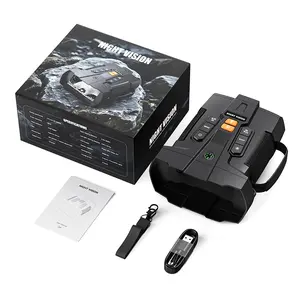 4K Ultra HD Night Vision Binoculars, 5000mah Rechargeable Battery, 4.5 Inch Large Screen, 10x Digital Zoom, USB Powered, Ideal for Hunting, Camping, Security