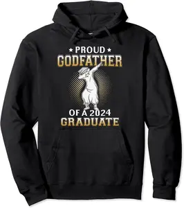 Proud Godfather of a Class of 2024 Graduate Dabbing Senior Pullover Hoodie - Keithhodges Shop 82B0CLGXT86Q