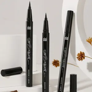 Straight line thick liquid eyeliner