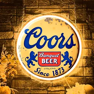 Beer Neon Wall Decor, Iconic Beer Fluorescent Sign, Perfect Gift for Beer Lovers, Enhances Man Cave and Game Room Atmosphere