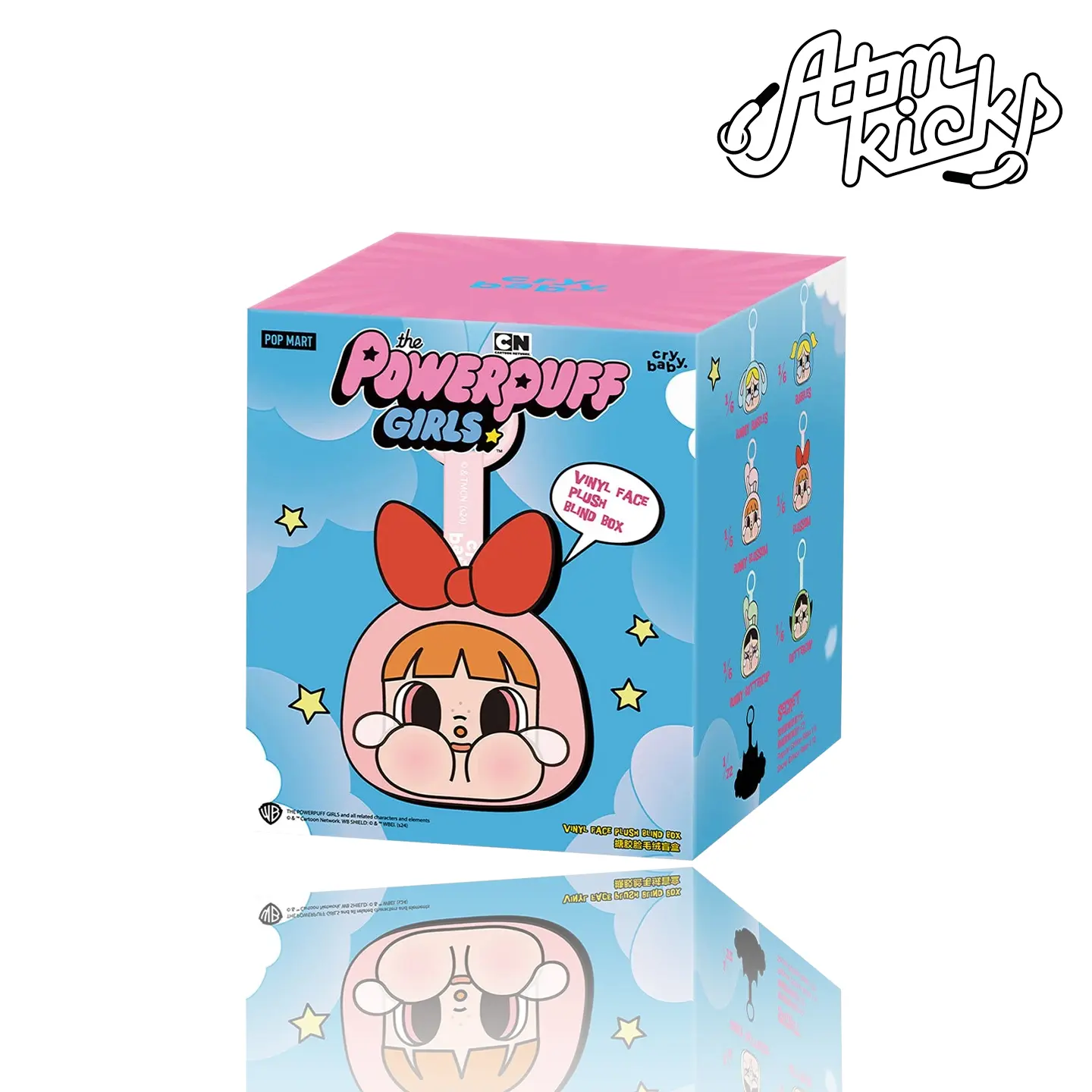 Pop Mart CryBaby x Powerpuff Girls Series Vinyl Face Plush Single Blind Box Authentic Collectible Cute Gift Trending Rare Limited Collection Brand New Unopened