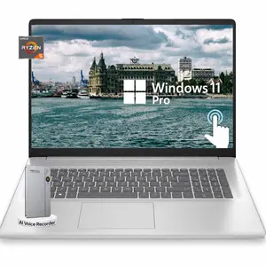 HP 17.3" Touchscreen Laptop, AMD Ryzen 5 7530U, HD Anti-Glare Display, Wi-Fi 6, Windows 11 Pro, 32GB RAM, 2TB SSD, Silver, with Accessory