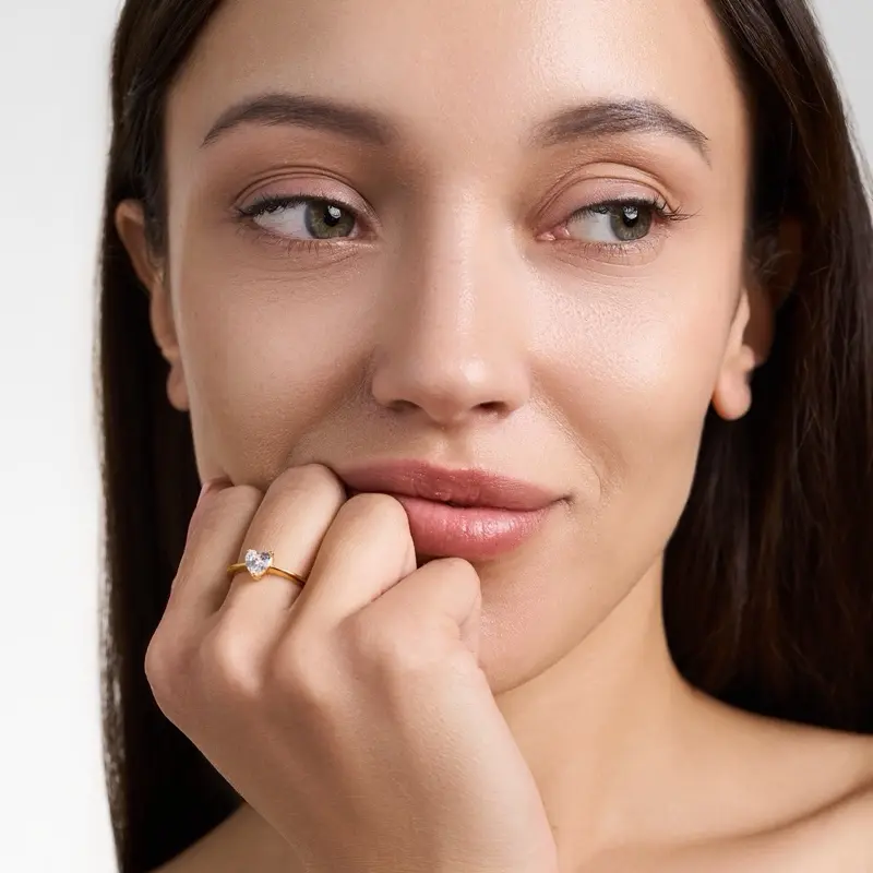 Dainty Gold Ring for Women | Minimalist Adjustable Ring | Everyday Jewelry Under $30