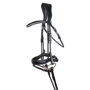 Joseph Sterling Anatomic Snaffle Monocrown Dressage Bridle with Flash