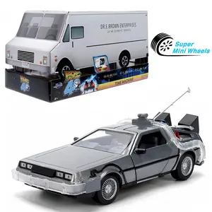 Jada 1:24 Back To The Future 40th Anniversary Time Machine with Truck Packaging