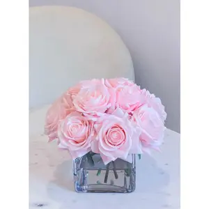 12 Real Touch Roses Arrangement