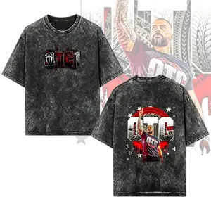 Roman Reigns OTC T-Shirt, Roman Reign Smackdown Wrestling Tee, Cotton, Sports Shirt, WWE, Workout Tshirt, Unisex, Graphic, Fitted - Menswear, Top